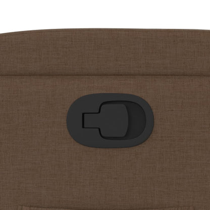 Poltrona Reclinabile in Tessuto Marrone - homemem39