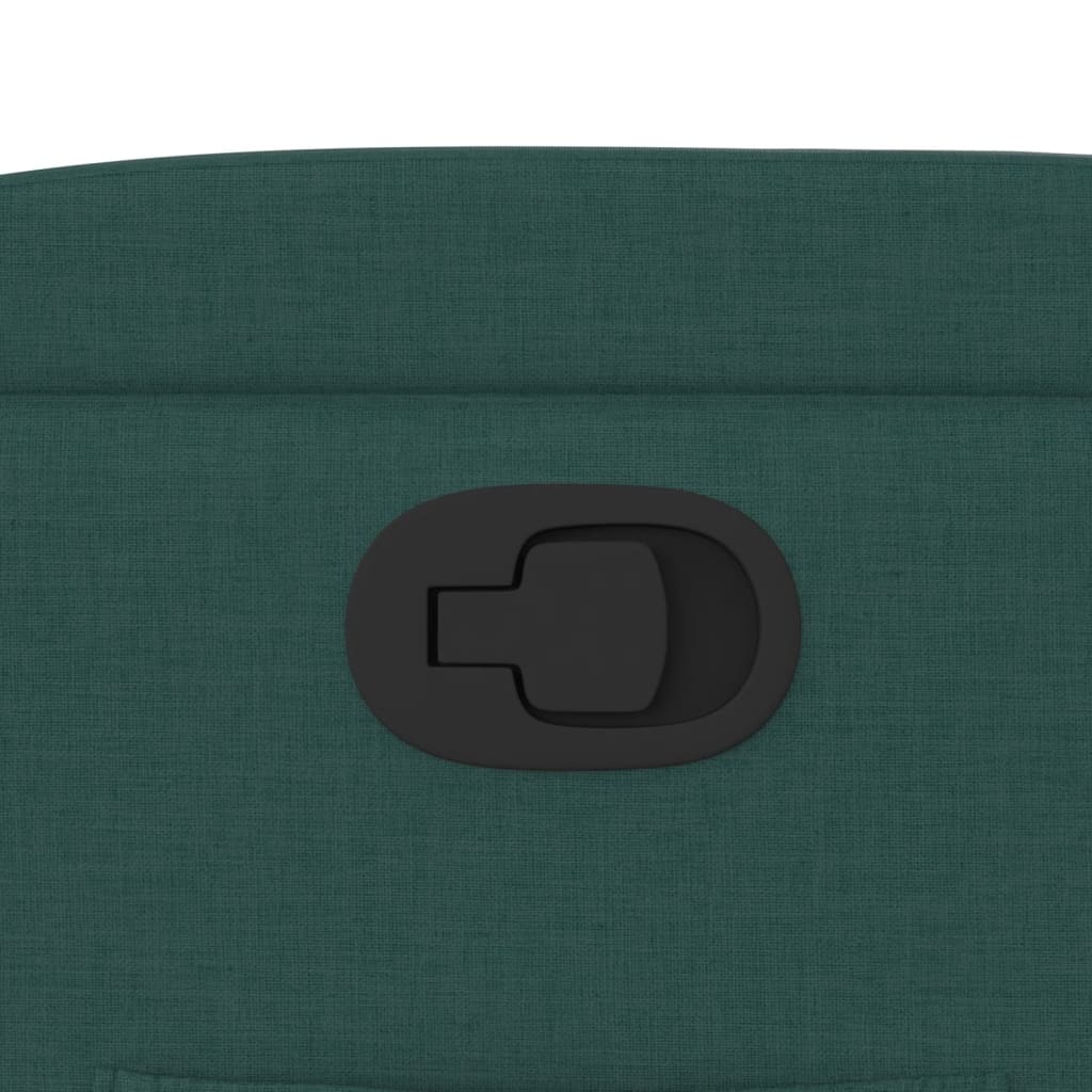 Poltrona Reclinabile in Tessuto Verde Scuro - homemem39