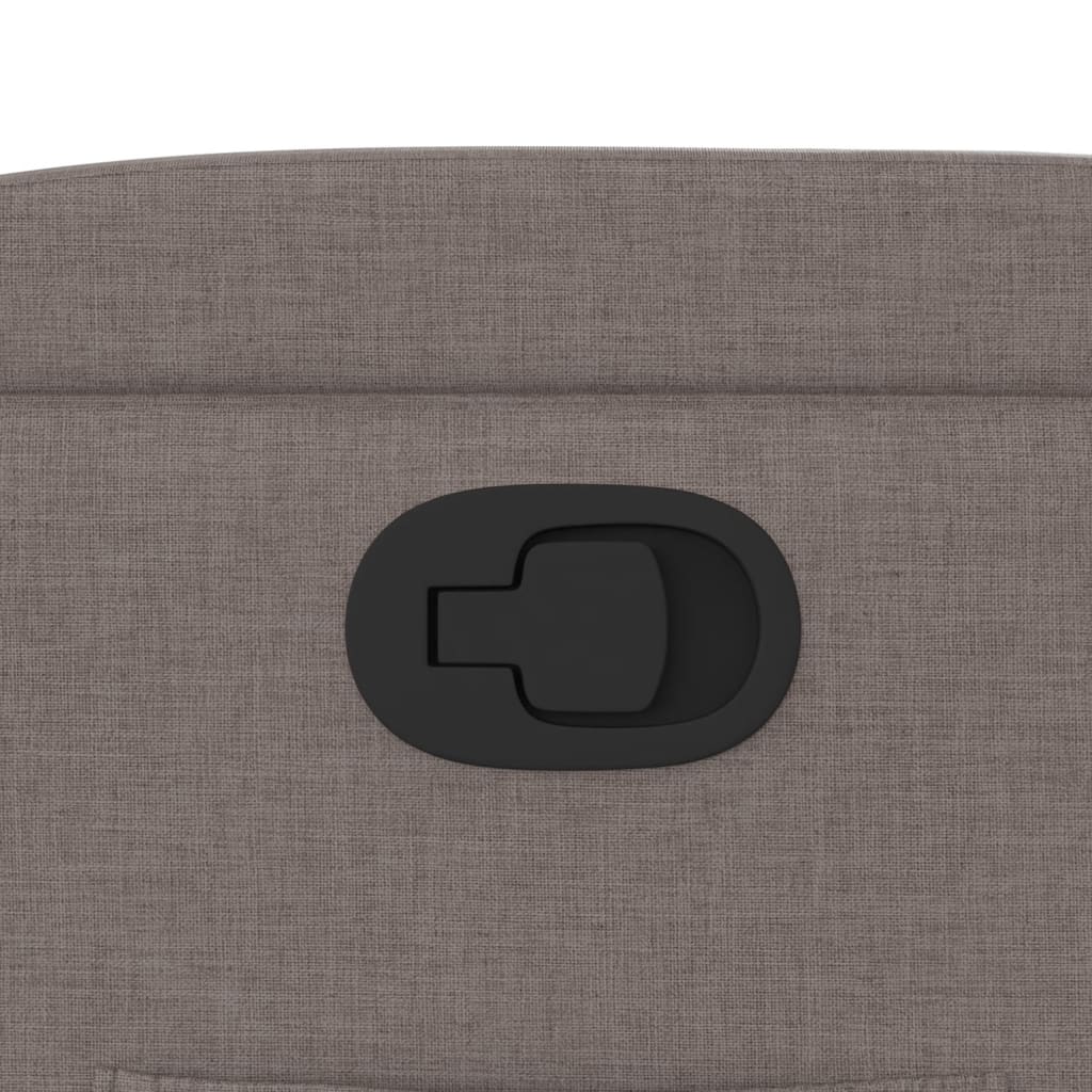 Poltrona Reclinabile in Tessuto Tortora - homemem39