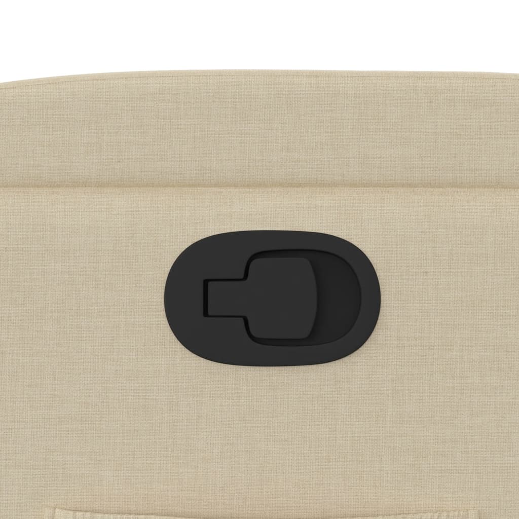 Poltrona Reclinabile in Tessuto Crema - homemem39