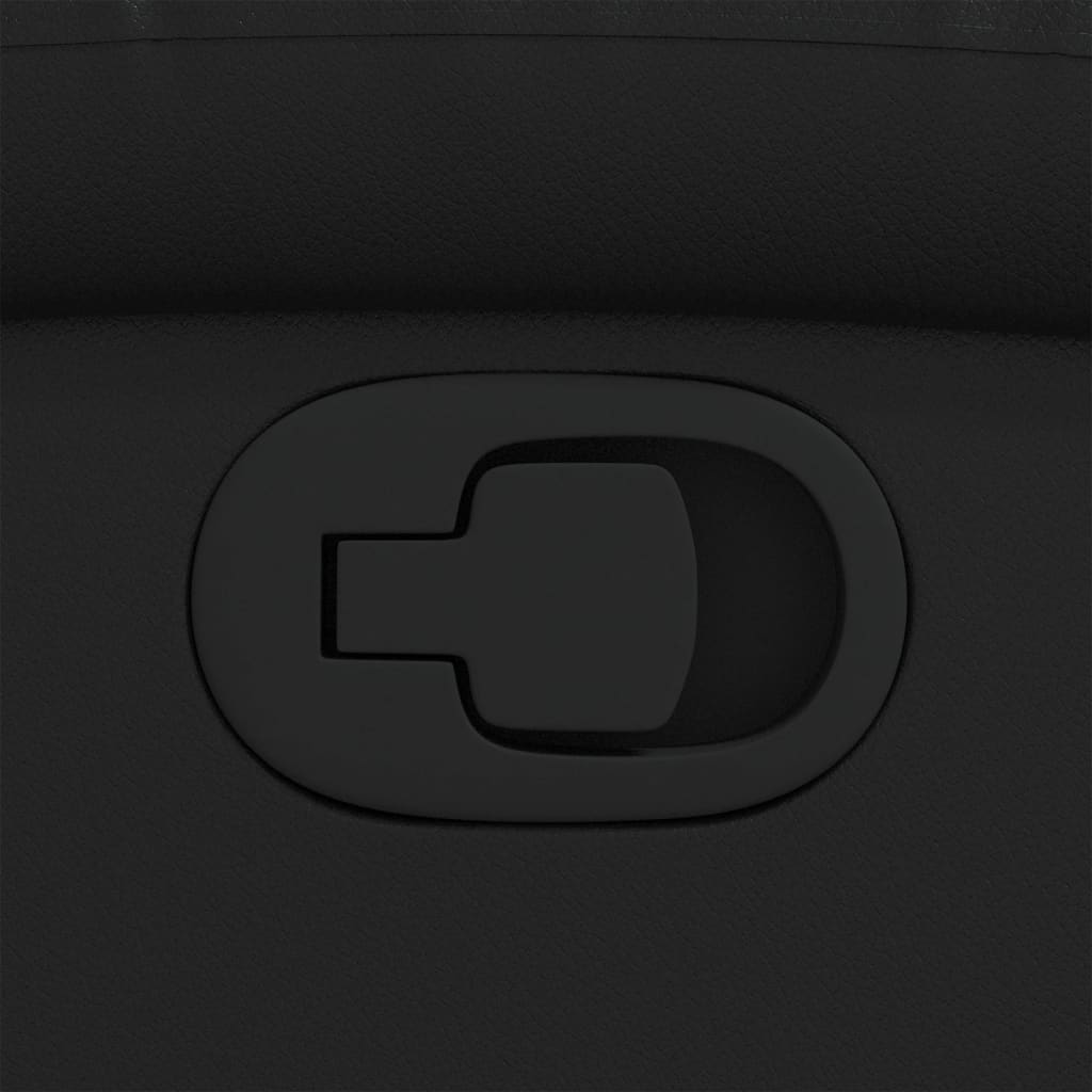 Poltrona Reclinabile Nera in Similpelle - homemem39