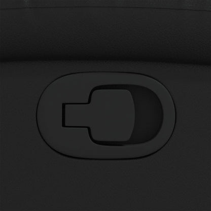 Poltrona Reclinabile Nera in Similpelle - homemem39