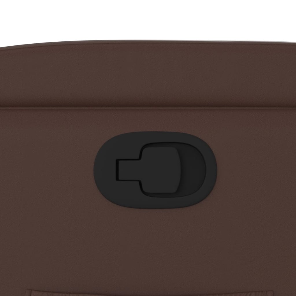 Poltrona Reclinabile Marrone in Similpelle - homemem39