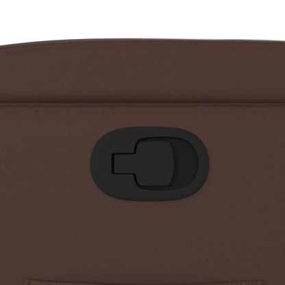 Poltrona Reclinabile Marrone in Similpelle - homemem39