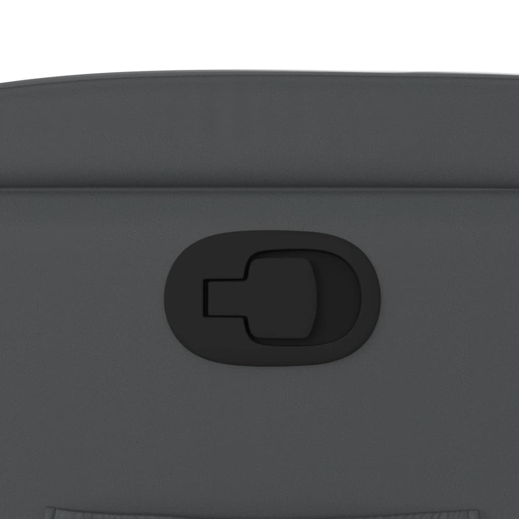 Poltrona Reclinabile Grigia in Similpelle - homemem39