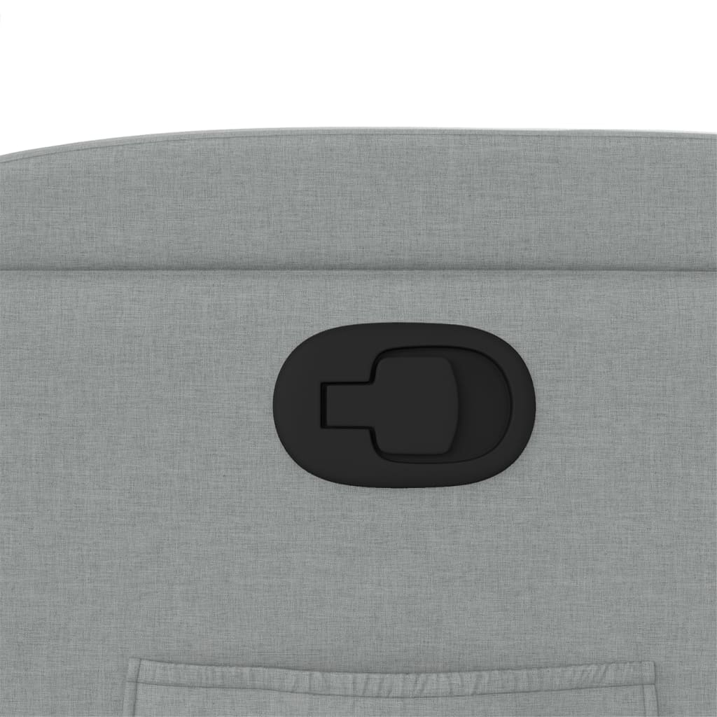 Poltrona Reclinabile in Tessuto Grigio Chiaro - homemem39