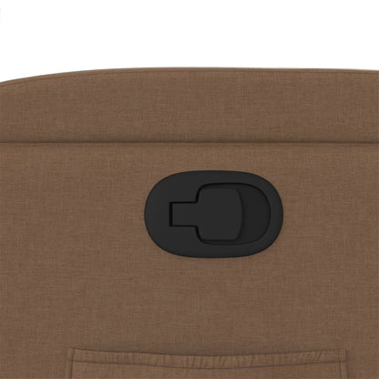 Poltrona Reclinabile in Tessuto Marrone - homemem39