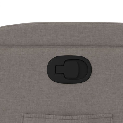 Poltrona Reclinabile in Tessuto Tortora - homemem39