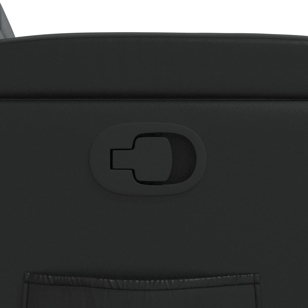 Poltrona Reclinabile Nera in Similpelle - homemem39