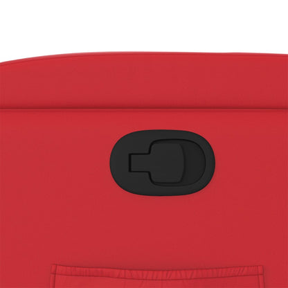 Poltrona Reclinabile Rossa in Similpelle - homemem39
