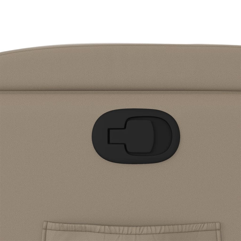 Poltrona Reclinabile Cappuccino in Similpelle - homemem39