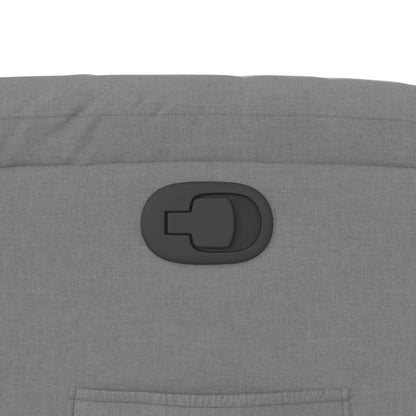 Poltrona Reclinabile in Tessuto Grigio Chiaro - homemem39