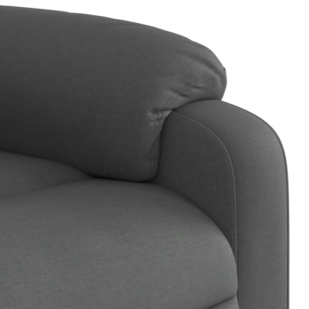 Poltrona Reclinabile in Tessuto Grigio Scuro | homemem39