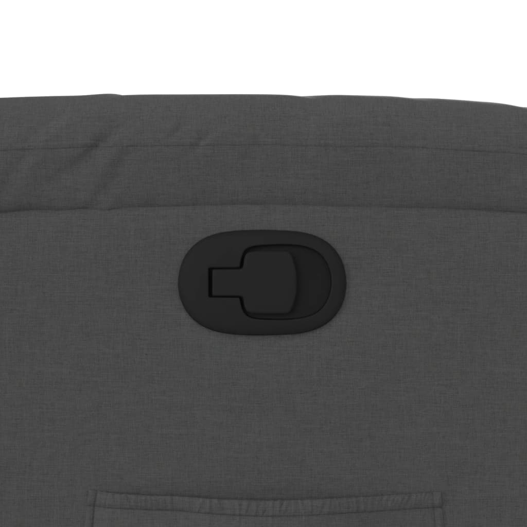 Poltrona Reclinabile in Tessuto Grigio Scuro - homemem39