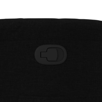 Poltrona Reclinabile in Tessuto Nero - homemem39