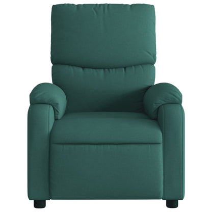 Poltrona Reclinabile in Tessuto Verde Scuro