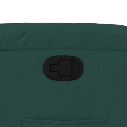 Poltrona Reclinabile in Tessuto Verde Scuro
