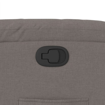 Poltrona Reclinabile in Tessuto Tortora - homemem39