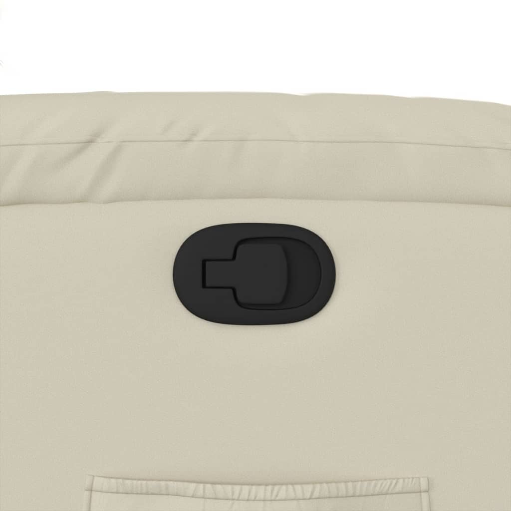 Poltrona Reclinabile Crema in Similpelle | homemem39