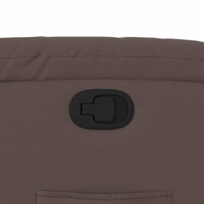 Poltrona Reclinabile Marrone in Similpelle - homemem39
