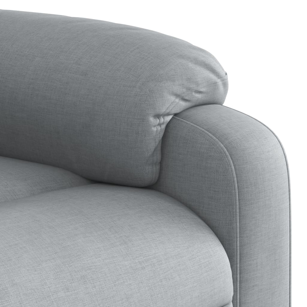 Poltrona Reclinabile in Tessuto Grigio Chiaro | homemem39
