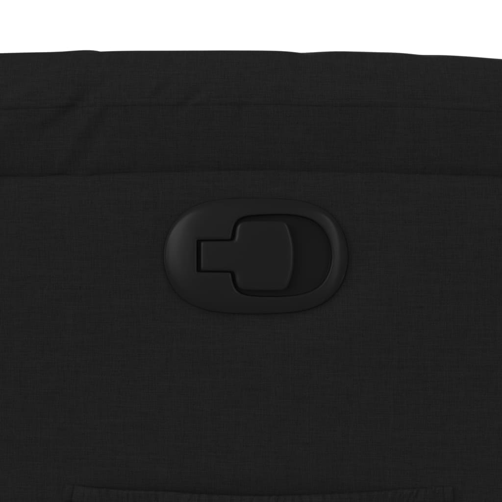 Poltrona Reclinabile in Tessuto Nero - homemem39