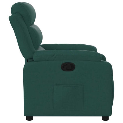 Poltrona Reclinabile in Tessuto Verde Scuro | homemem39