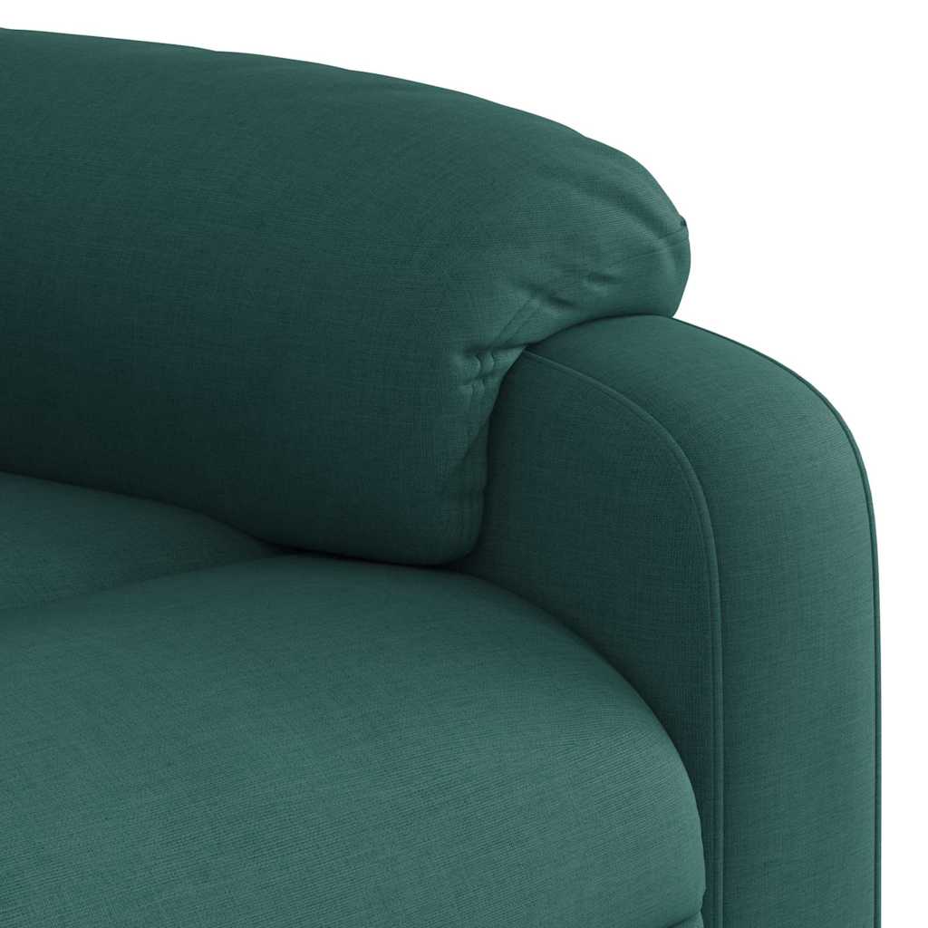 Poltrona Reclinabile in Tessuto Verde Scuro | homemem39
