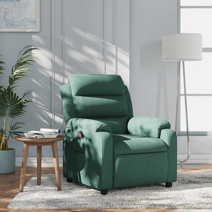 Poltrona Reclinabile in Tessuto Verde Scuro | homemem39