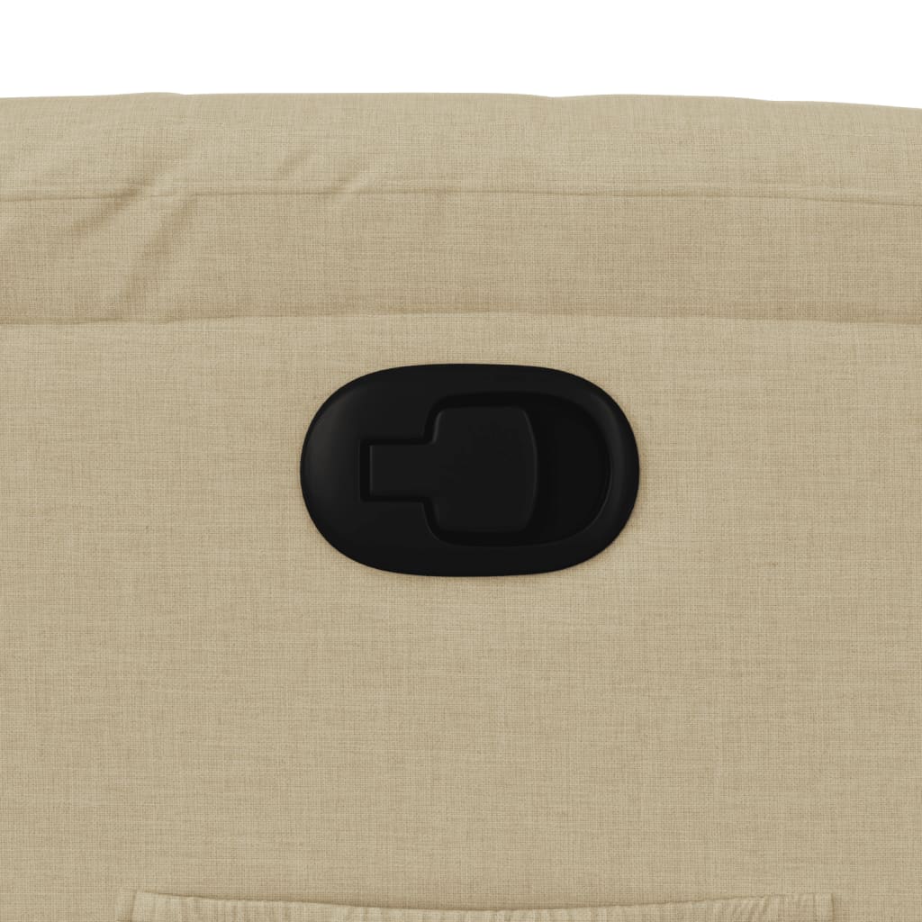 Poltrona Reclinabile in Tessuto Crema - homemem39