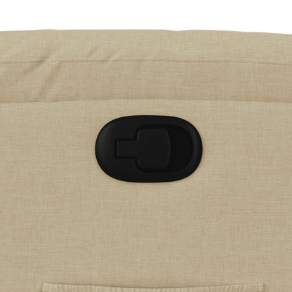 Poltrona Reclinabile in Tessuto Crema - homemem39