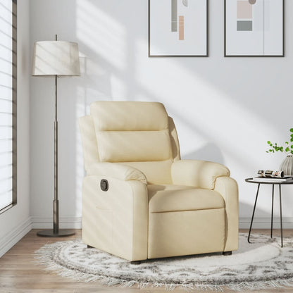 Poltrona Reclinabile in Tessuto Crema | homemem39