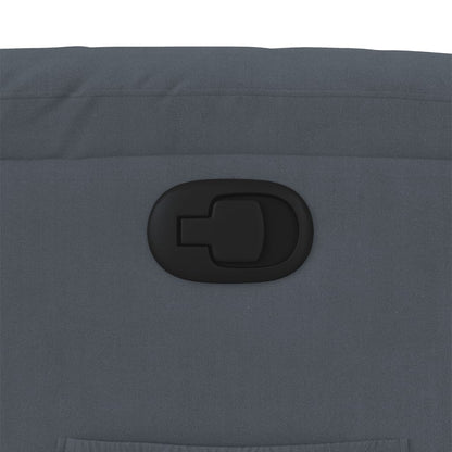 Poltrona Reclinabile Grigio Scuro in Velluto - homemem39