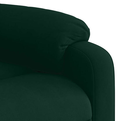 Poltrona Reclinabile Verde Scuro in Velluto | homemem39