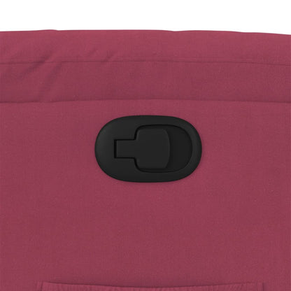 Poltrona Reclinabile Rosso Vino in Velluto - homemem39