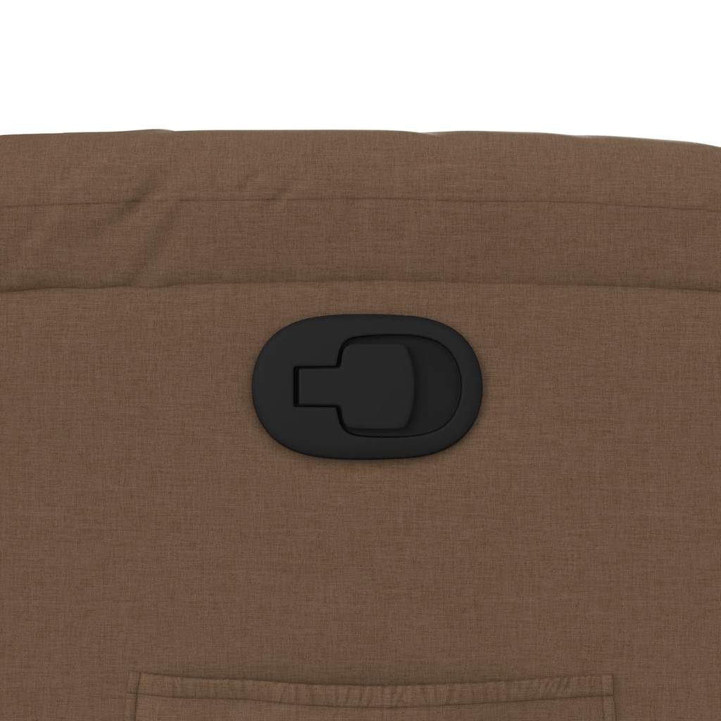 Poltrona Reclinabile in Tessuto Marrone - homemem39