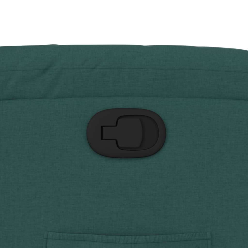 Poltrona Reclinabile in Tessuto Verde Scuro - homemem39
