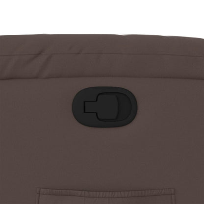 Poltrona Reclinabile Marrone in Similpelle - homemem39