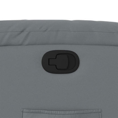 Poltrona Reclinabile Grigia in Similpelle - homemem39