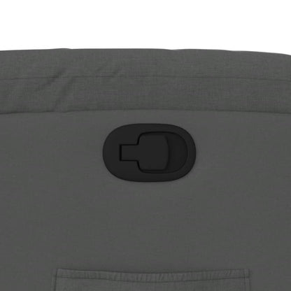 Poltrona Reclinabile in Tessuto Grigio Scuro - homemem39