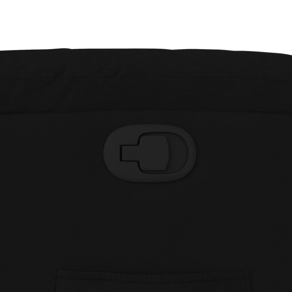 Poltrona Reclinabile in Tessuto Nero - homemem39