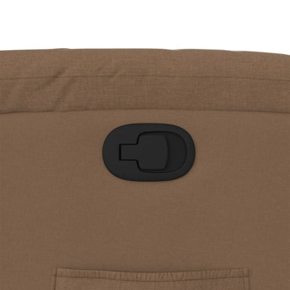 Poltrona Reclinabile in Tessuto Marrone - homemem39