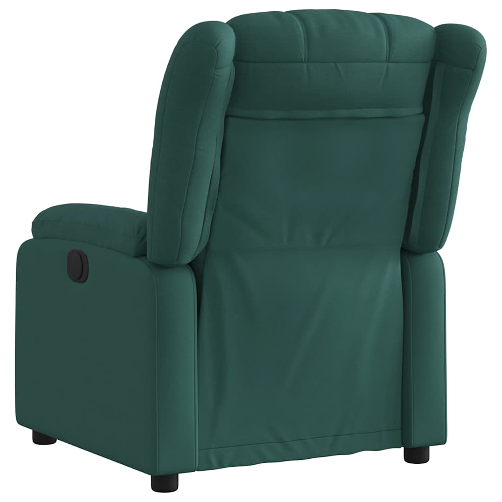 Poltrona Reclinabile in Tessuto Verde Scuro | homemem39