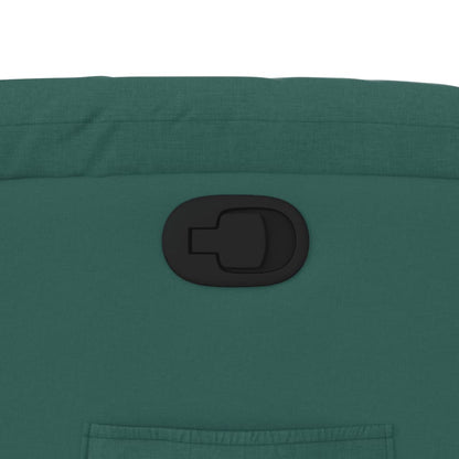 Poltrona Reclinabile in Tessuto Verde Scuro - homemem39