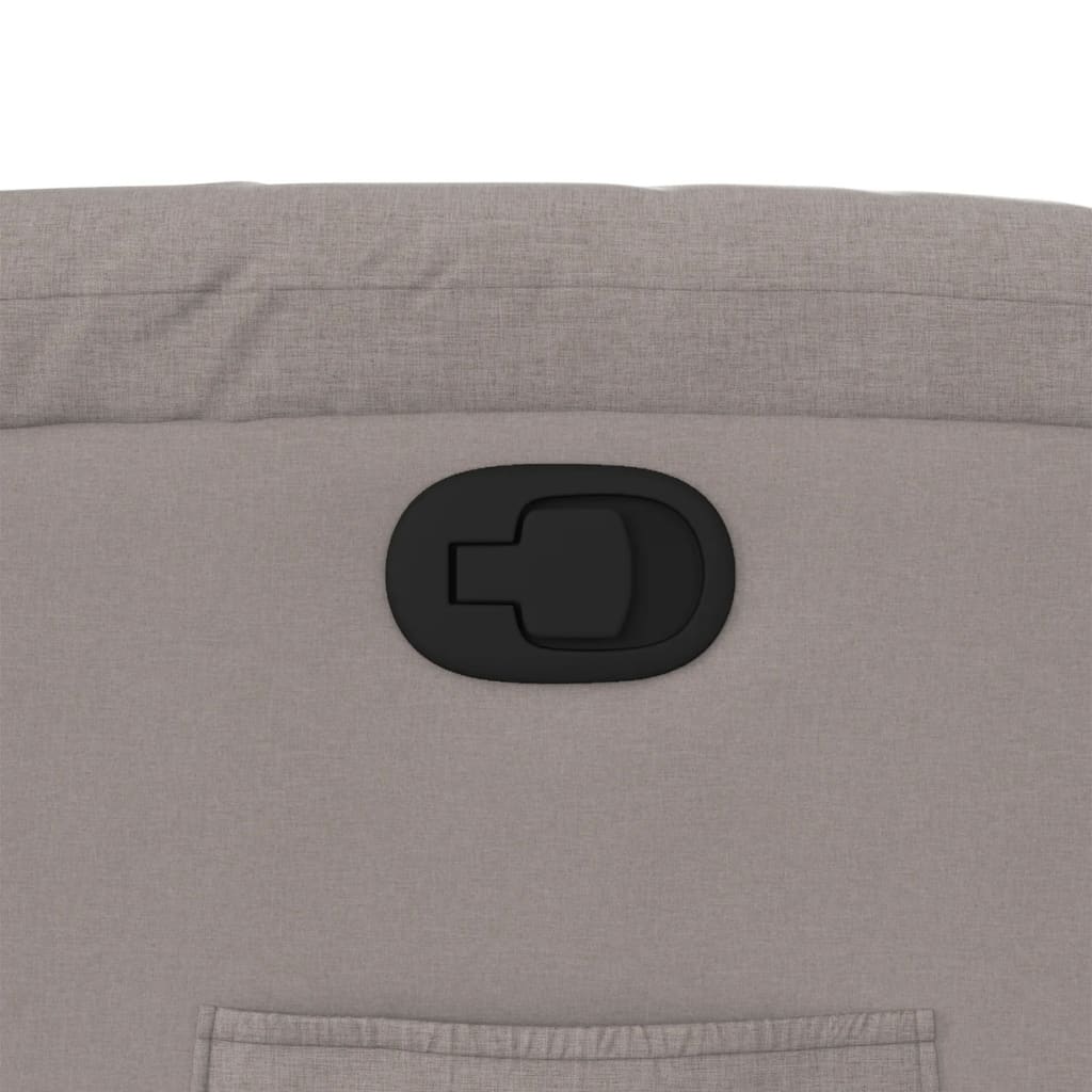 Poltrona Reclinabile in Tessuto Tortora - homemem39