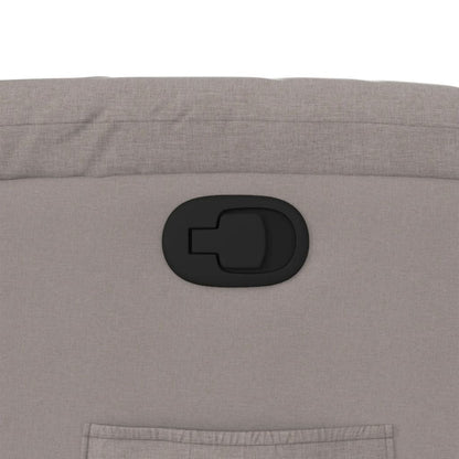 Poltrona Reclinabile in Tessuto Tortora - homemem39