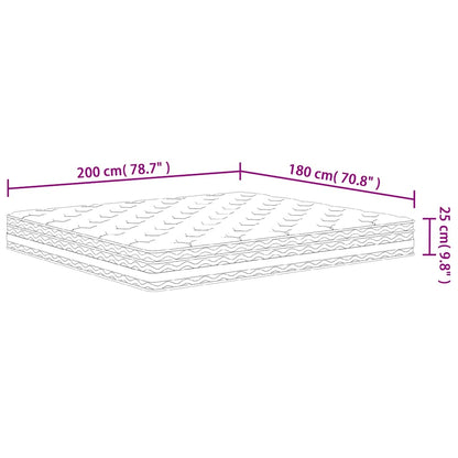 Materasso a Molle Insacchettate Medio 180x200 cm - homemem39