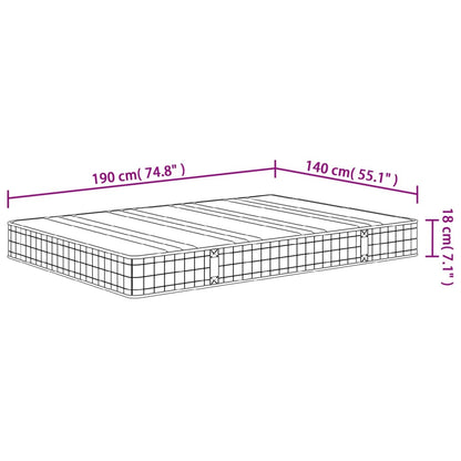 Materasso a Molle Bonnel Medio 140x190 cm - homemem39