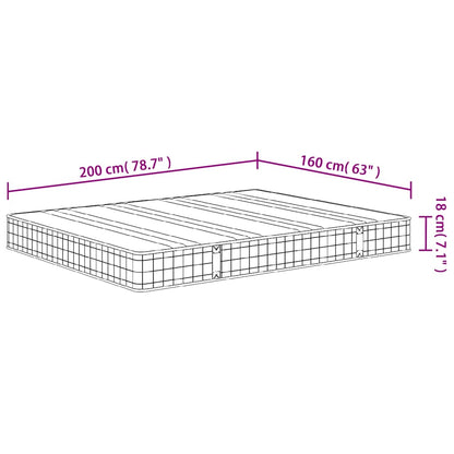 Materasso a Molle Bonnel Medio 160x200 cm - homemem39