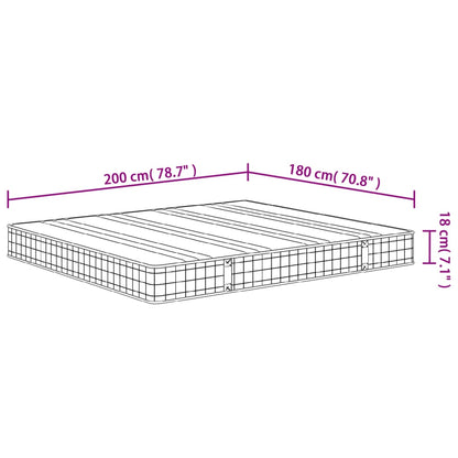 Materasso a Molle Bonnel Medio 180x200 cm - homemem39